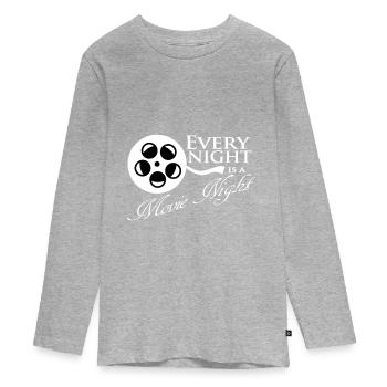 films - T-shirt manches longues Premium Ado - gris chiné - Devant