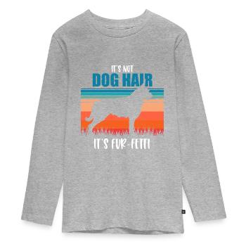 Berger de Picardie - Berger Picard - Teenager Premium Organic Long Sleeve Shirt - heather grey - Front