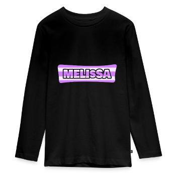 Bachelor Sex pour Melissa Wedding Bachelorette - T-shirt manches longues Premium Ado - noir - Devant - AI Model Kid Female (0cm)