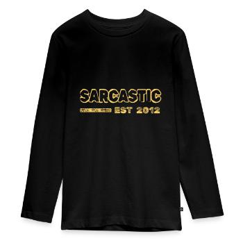Sarcastique 2012 - T-shirt manches longues Premium Ado - noir - Devant - AI Model Kid Female (0cm)