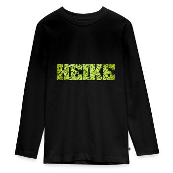 Cadeau pour Heike - T-shirt manches longues Premium Ado - noir - Devant - AI Model Kid Female (0cm)