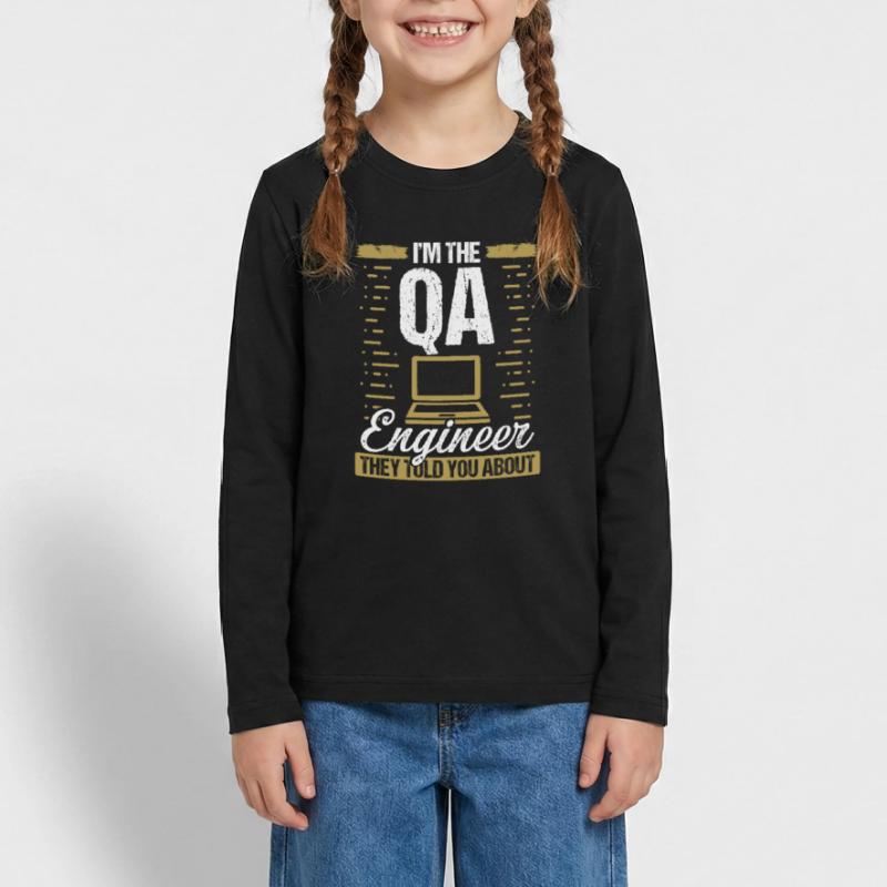 QA Engineering Code Quality Assurance Software Teenager Premium Bio Langarmshirt