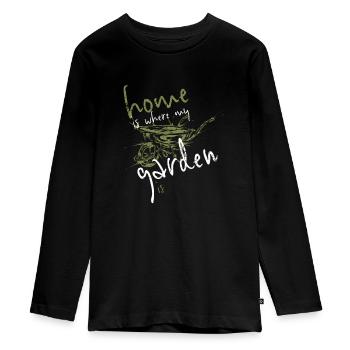Jardin jardinier - T-shirt manches longues Premium Ado - noir - Devant - AI Model Kid Female (0cm)