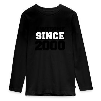 Génial depuis 2000 - T-shirt manches longues Premium Ado - noir - Devant - AI Model Kid Female (0cm)