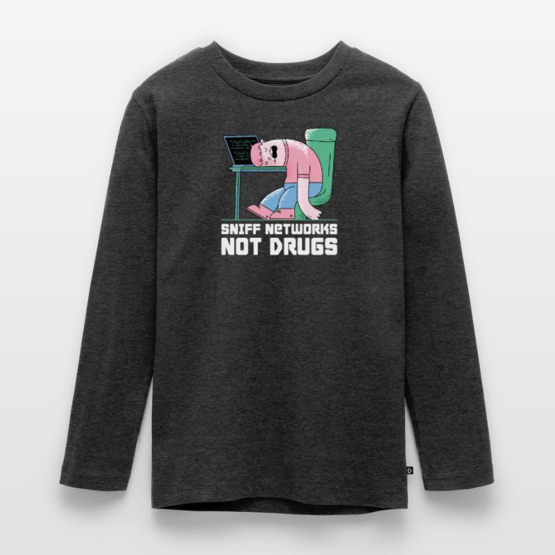 Hacker Programmer Developer Computer Science Teenager Premium Organic Long Sleeve Shirt