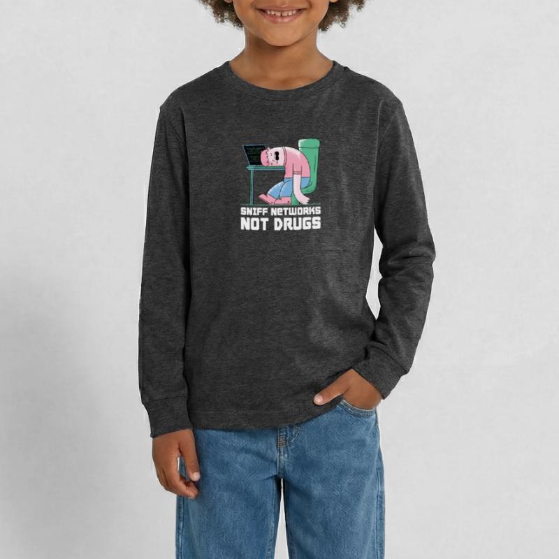 Hacker Programmer Developer Computer Science Teenager Premium Organic Long Sleeve Shirt