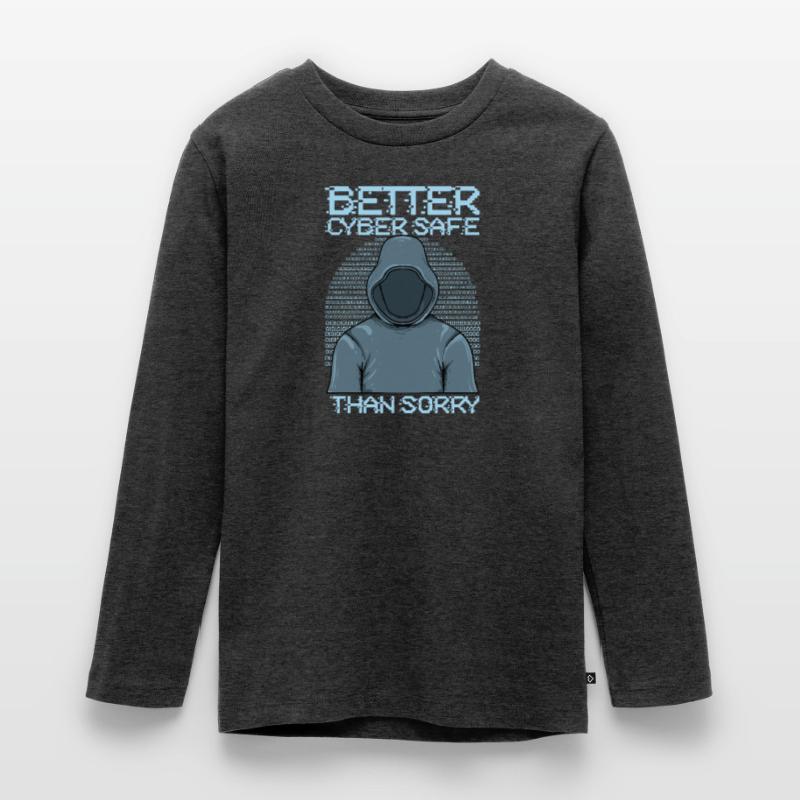 Hacker Programmer Developer Computer Science Teenager Premium Organic Long Sleeve Shirt