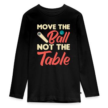 Flipper Retro Pinball Flipperautomat Bumper - Teenager Premium Bio Langarmshirt - Schwarz - Vorne - AI Model Kid Female (0cm)