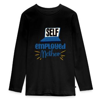 Mère indépendante 4 - T-shirt manches longues Premium Ado - noir - Devant - AI Model Kid Female (0cm)