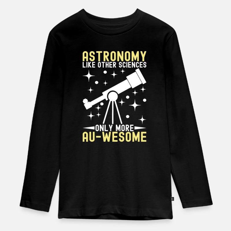 Astronomie Atronome - T-shirt manches longues Premium Ado - noir