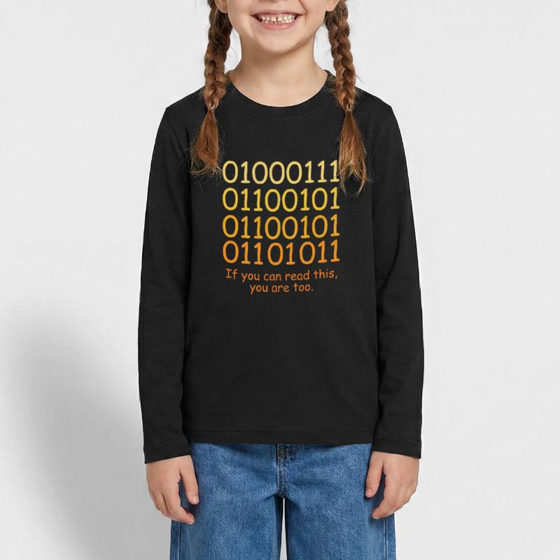 Conception de code binaire de code amusant pour les geeks nerds T-shirt manches longues Premium Ado