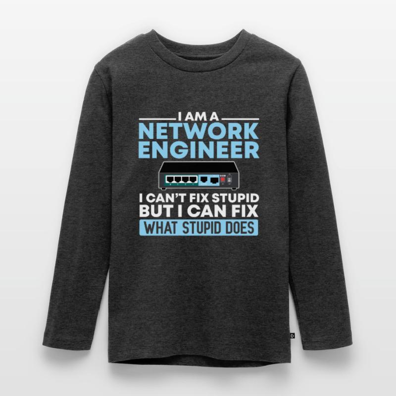 Network Technician Computer Science Network Technk IT Teenager Premium Organic Long Sleeve Shirt