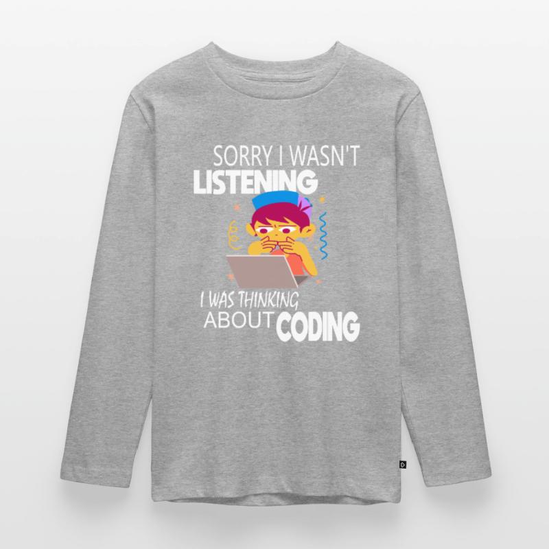 Programmeur codeur de codage T-shirt manches longues Premium Ado