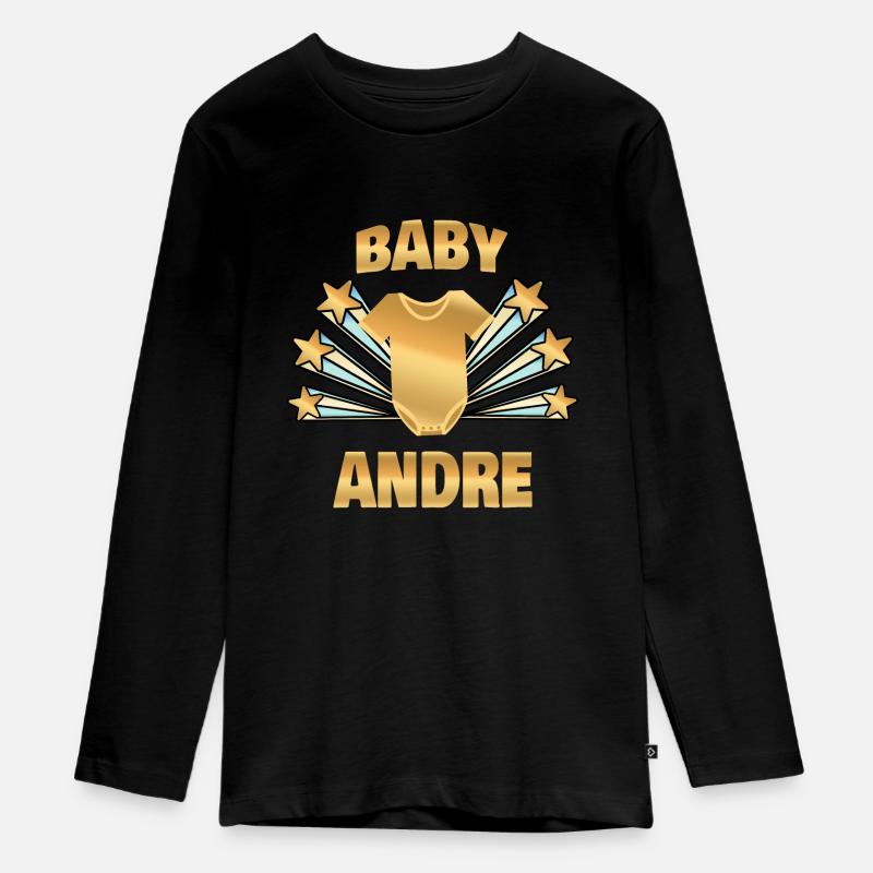 Andre - T-shirt manches longues Premium Ado - noir