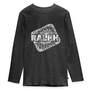 Stardust Ralph - Teenager Premium Organic Long Sleeve Shirt - heather anthracite - Front - AI Model Kid Female (0cm)
