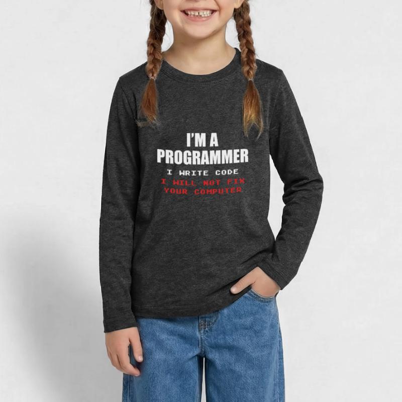 Programmierer Geek Computer Programmierung Coder L Teenager Premium Bio Langarmshirt