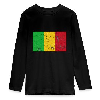 Mali - T-shirt manches longues Premium Ado - noir - Devant - AI Model Kid Female (0cm)