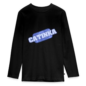 Santé Catinka - T-shirt manches longues Premium Ado - noir - Devant - AI Model Kid Female (0cm)