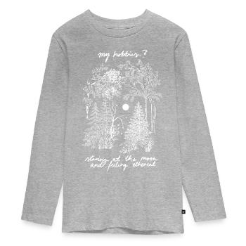 MES LOISIRS ? - T-shirt manches longues Premium Ado - gris chiné - Devant