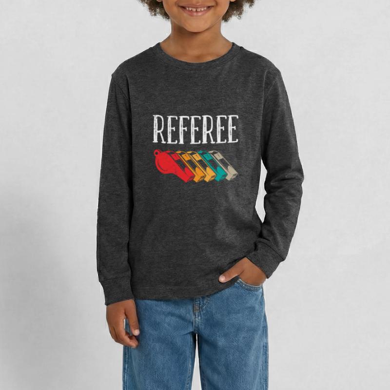 Referee Evolution Schiri Teenager Premium Organic Long Sleeve Shirt