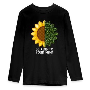 Mentale Health Matters Awareness Mentale - T-shirt manches longues Premium Ado - noir - Devant - AI Model Kid Female (0cm)
