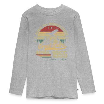 69 years old Aged to Perfection born in April 1955 - Teenager Premium Organic Long Sleeve Shirt - heather grey - Front