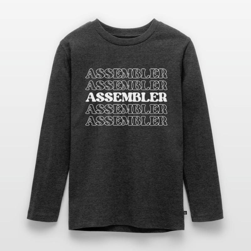 Assembler Fabricator Assembler Constructor Maker Teenager Premium Organic Long Sleeve Shirt