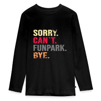 bottes souples de snowboard « snowboard-funpark » - T-shirt manches longues Premium Ado - noir - Devant - AI Model Kid Female (0cm)