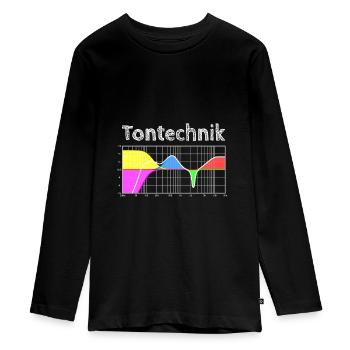 Tontechnik - Parametrischer Equalizer - Teenager Premium Bio Langarmshirt - Schwarz - Vorne - AI Model Kid Female (0cm)