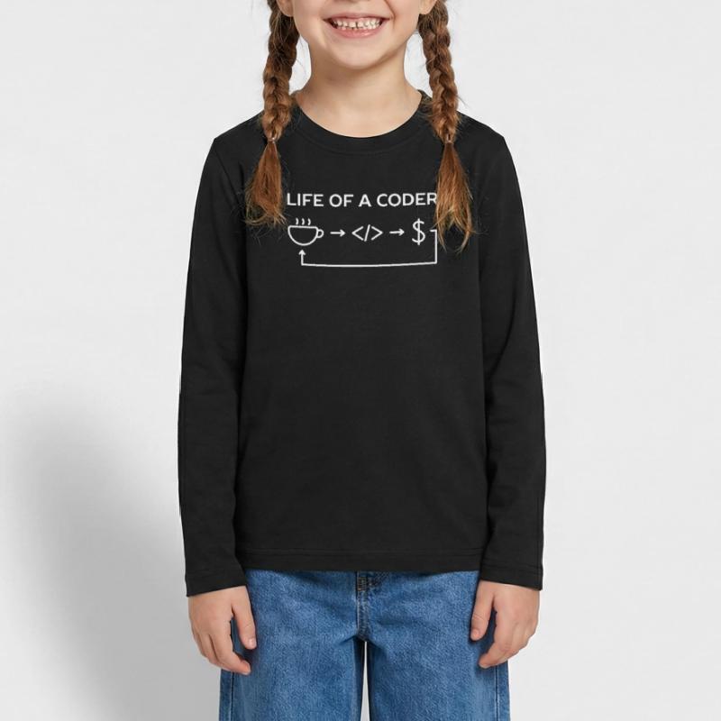 Programmierer-Leben eines Codier-Hemdes Teenager Premium Bio Langarmshirt
