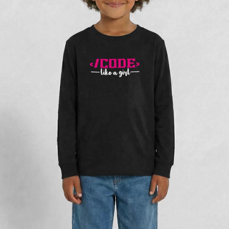 Coding Programming Computer Science Teenager Premium Organic Long Sleeve Shirt