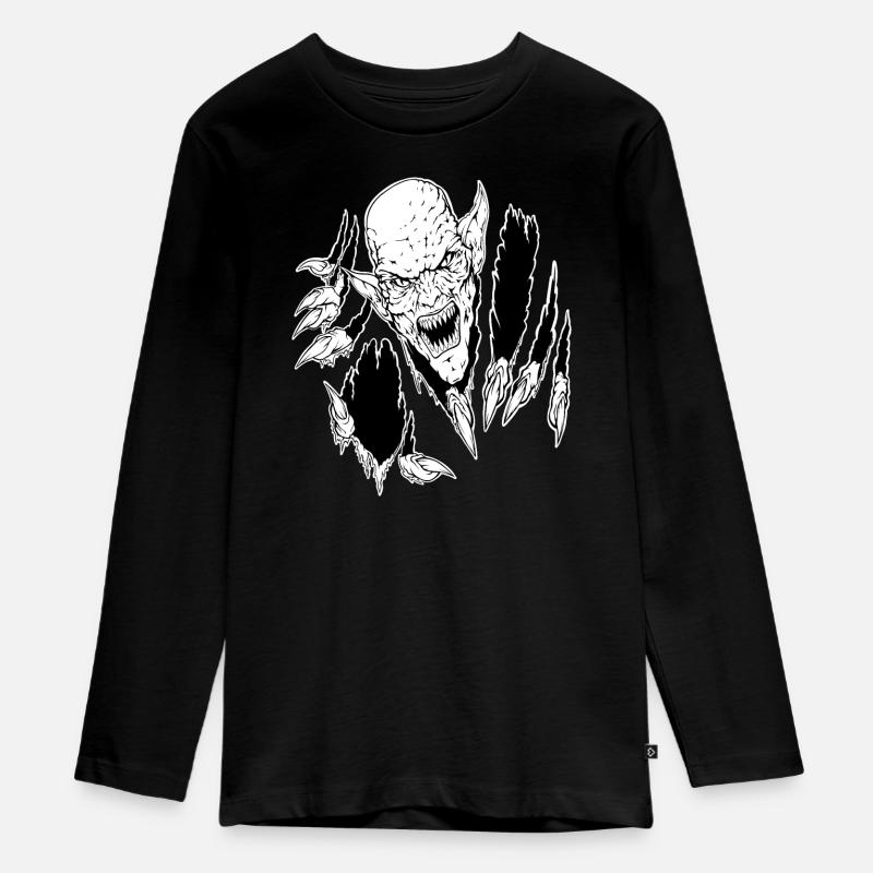 Laissez-moi sortir - T-shirt manches longues Premium Ado - noir