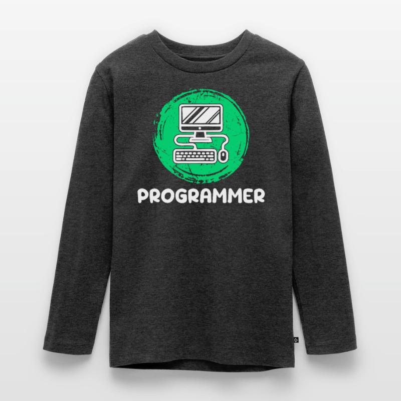 Computer Developer Programmer Computer Geek Teenager Premium Organic Long Sleeve Shirt