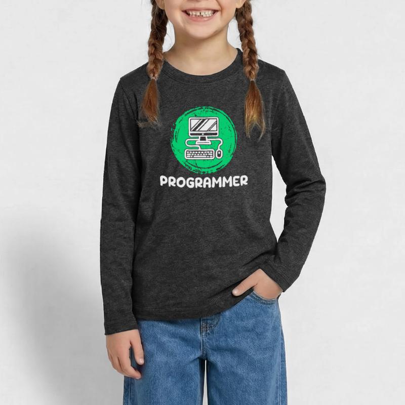 Computer Developer Programmer Computer Geek Teenager Premium Organic Long Sleeve Shirt