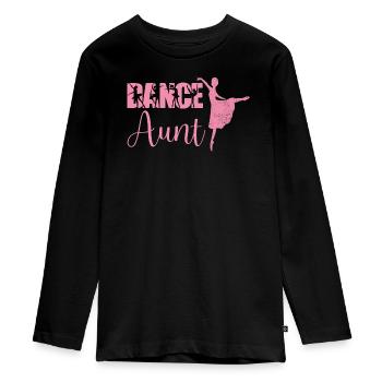 Danse Tante Fière Danse Tante De Danseuse Tante Danseuse - T-shirt manches longues Premium Ado - noir - Devant - AI Model Kid Female (0cm)