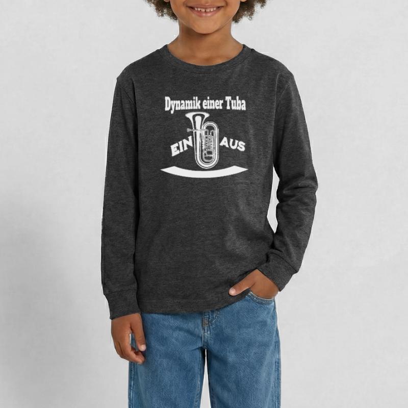 Dynamik einer Tuba - Ein oder Aus Teenager Premium Bio Langarmshirt