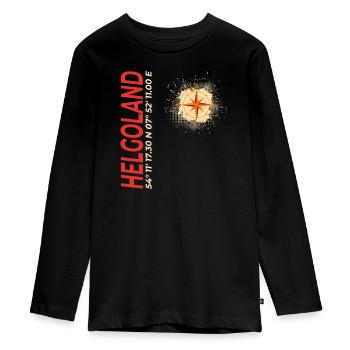 Helgoland - Teenager Premium Bio Langarmshirt - Schwarz - Vorne - AI Model Kid Female (0cm)