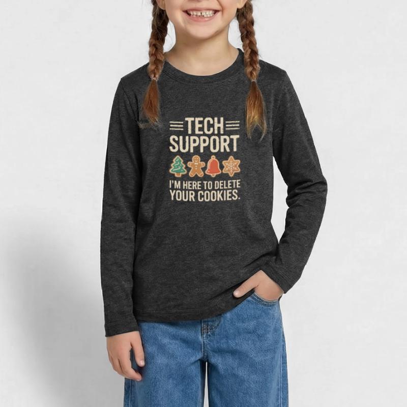 Tech Support Cookies: Debugging Yuletide Teenager Premium Organic Long Sleeve Shirt