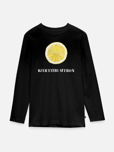 hearty_lemon - Teenager Premium Organic Long Sleeve Shirt - black