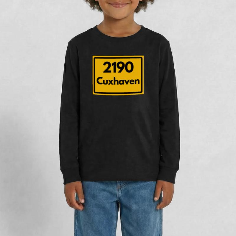 OLD POSTCODE POSTCODE RETRO 2190 CUXHAVEN NORDSEE Teenager Premium Organic Long Sleeve Shirt