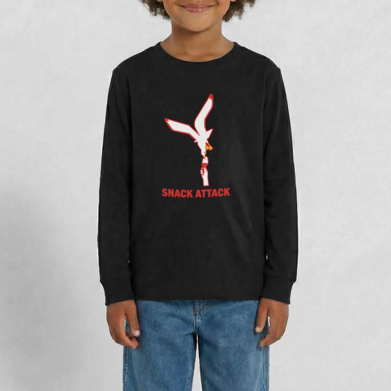Snack Attack Möwe Eis Teenager Premium Organic Long Sleeve Shirt
