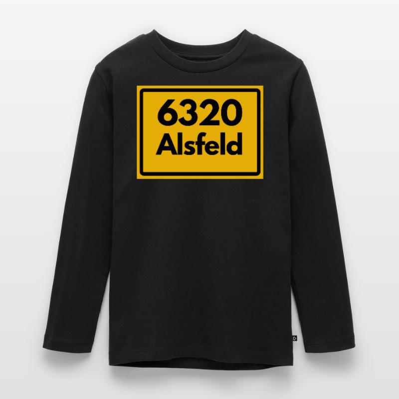 OLD POSTCODE POSTCODE RETRO 6320 ALSFELD – RATHAUS Teenager Premium Organic Long Sleeve Shirt