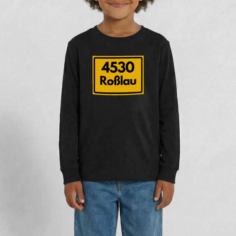 OLD POSTCODE POSTCODE 4530 ROSSLAU HEIMATSTOLZ Teenager Premium Organic Long Sleeve Shirt
