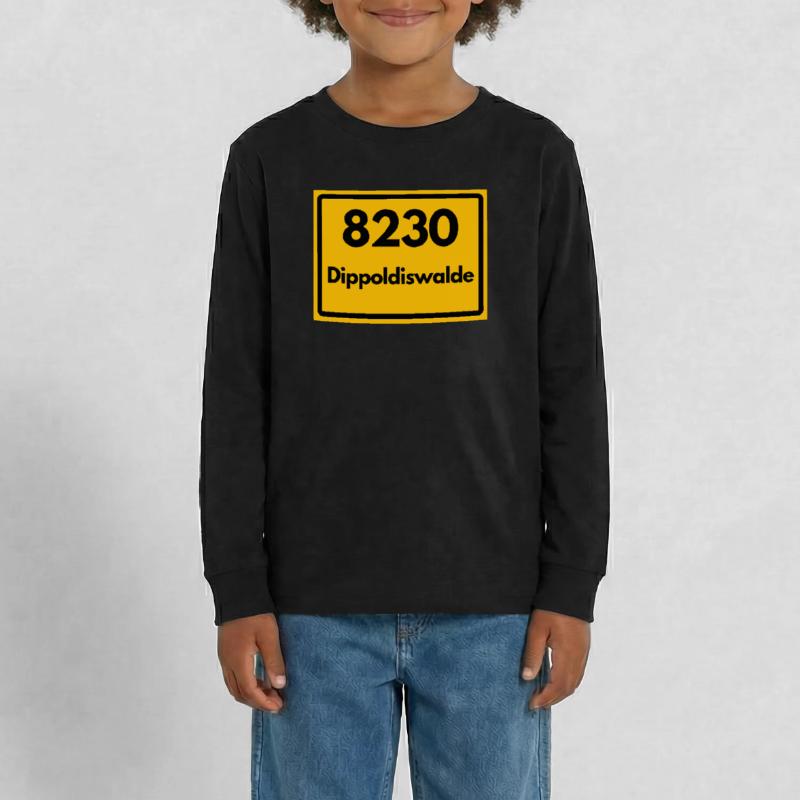 OLD POSTCODE ZIP CODE 8230 DIPPOLDISWALDE SAXONY Teenager Premium Organic Long Sleeve Shirt