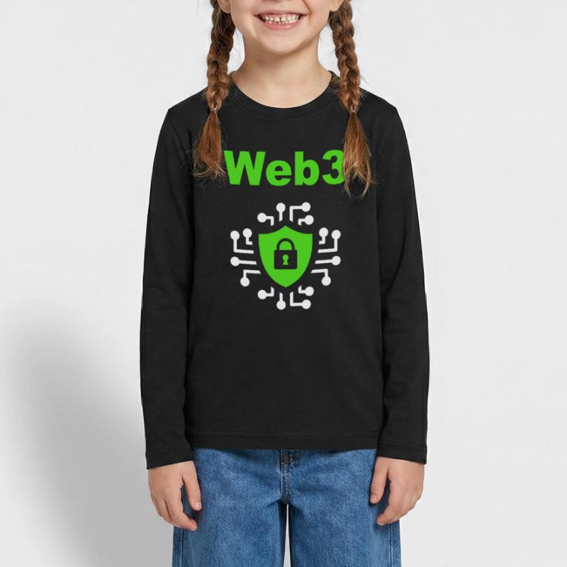Web3 Cryptocurrency Blockchain Software Developer Teenager Premium Organic Long Sleeve Shirt