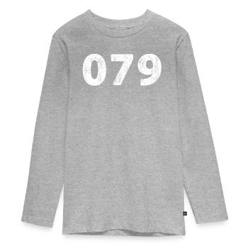 079 Zoetermeer Moerkapelle Benthuizen - T-shirt manches longues Premium Ado - gris chiné - Devant