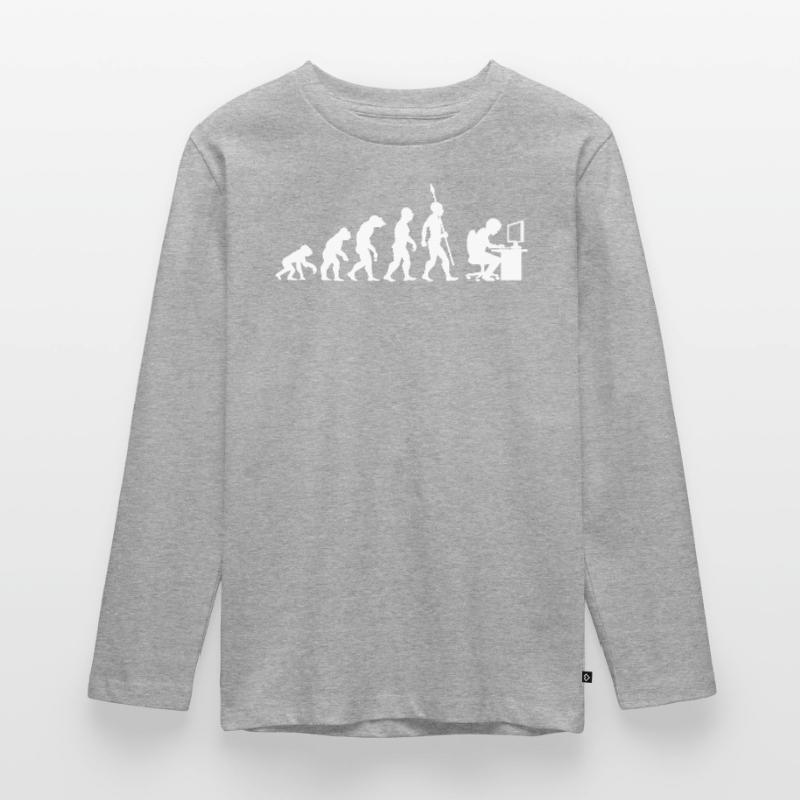 Informatique PC Evolution Programmeur Informatien T-shirt manches longues Premium Ado