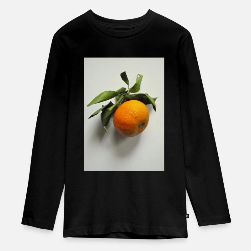 Mandarine - T-shirt manches longues Premium Ado - noir