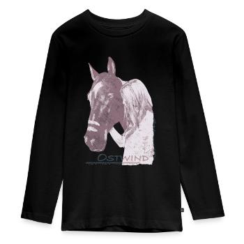 OSTWIND Aufbruch Nach Ora Pfeil Und Feder - Teenager Premium Bio Langarmshirt - Schwarz - Vorne - AI Model Kid Female (0cm)