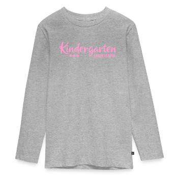 Kindergarten Graduate - School Enrollment - Kita - Teenager Premium Organic Long Sleeve Shirt - heather grey - Front